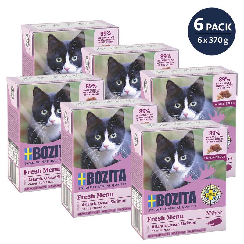 Bozita Häppchen in Sauce mit Garnelen 6x370 g von Bozita