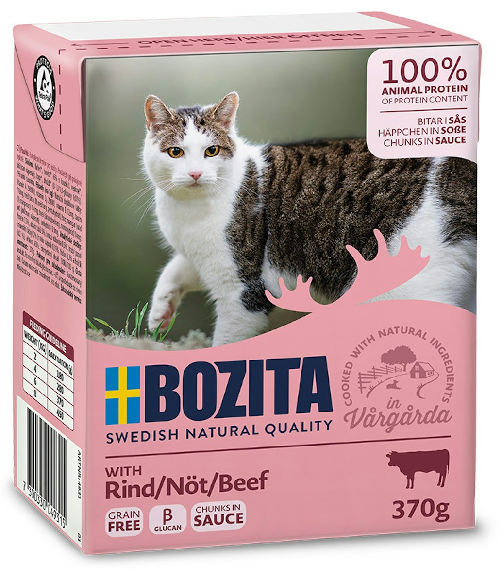 Bozita Häppchen in Soße 370 Gramm Katzennassfutter von Bozita