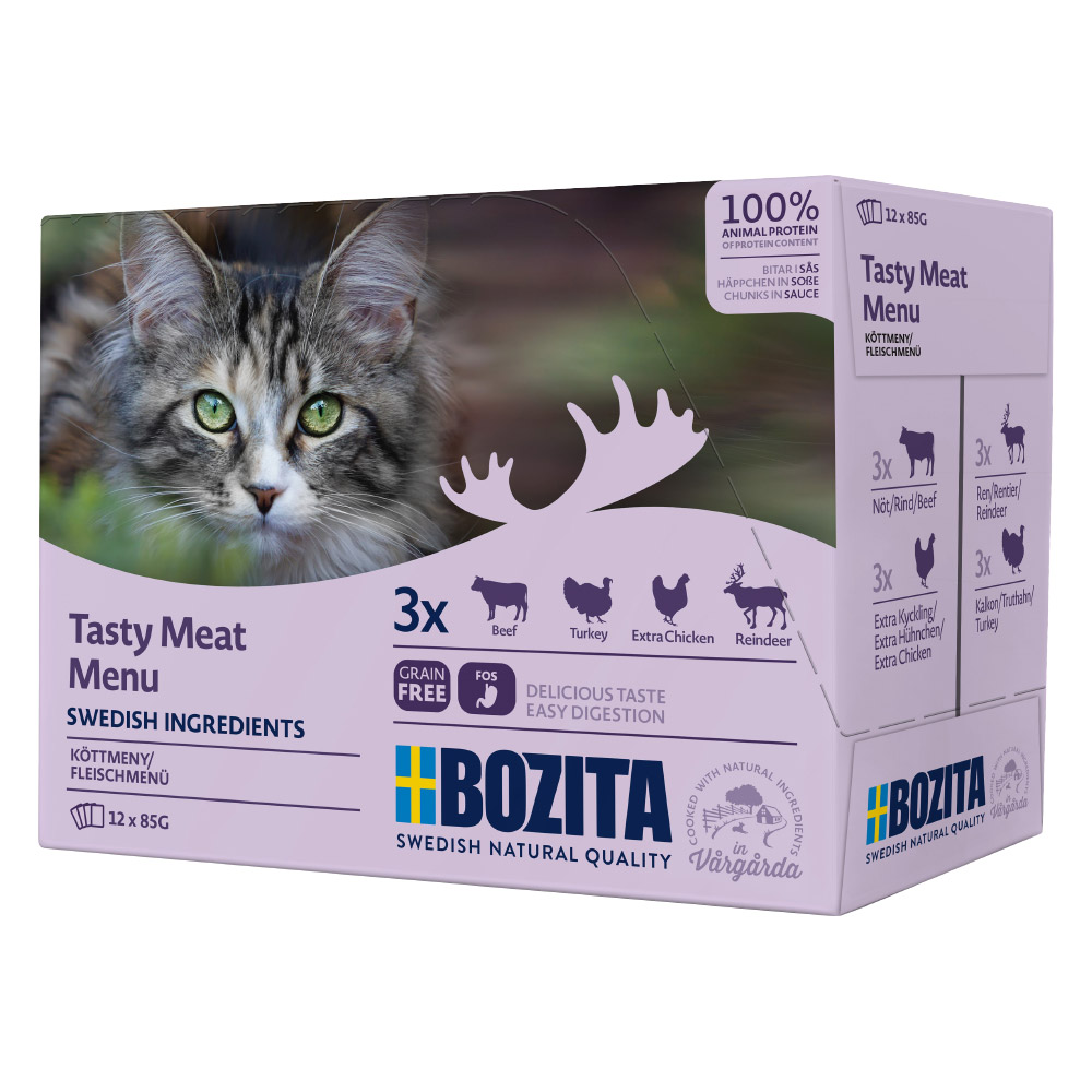 Bozita Häppchen in Soße Pouch 12 x 85 g - Hering Bozita Häppchen in Soße Pouch 12 x 85 g - Hering von Bozita