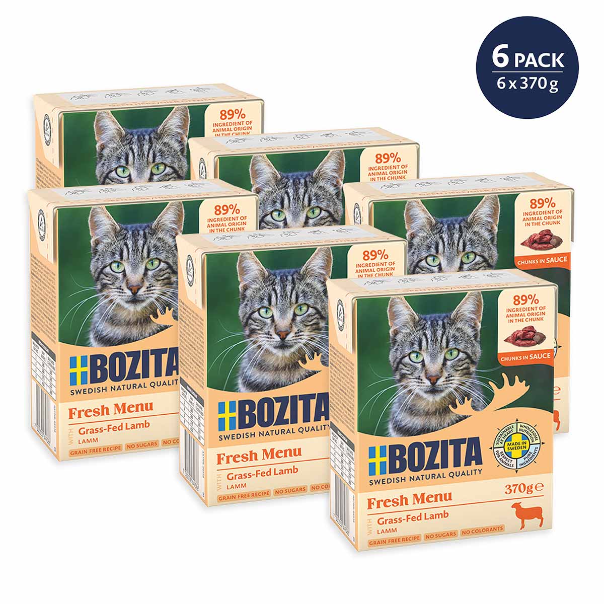 Bozita Häppchenin Sauce mit Lamm 6x370 g von Bozita