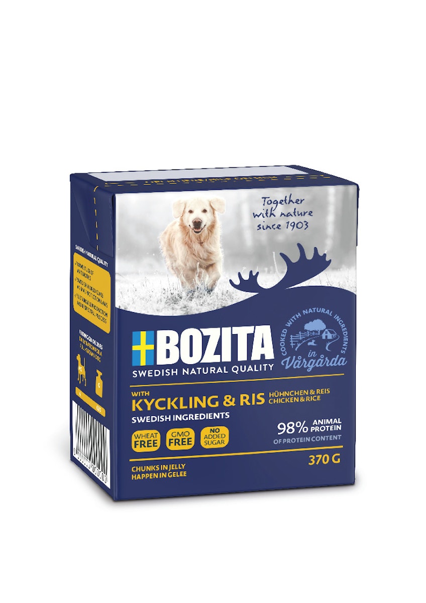 Bozita Happen in Gelee 370 Gramm Hundenassfutter von Bozita