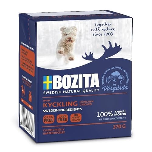 Bozita Happen in Gelee mit Hühnchen | 6 x 370 g von Bozita