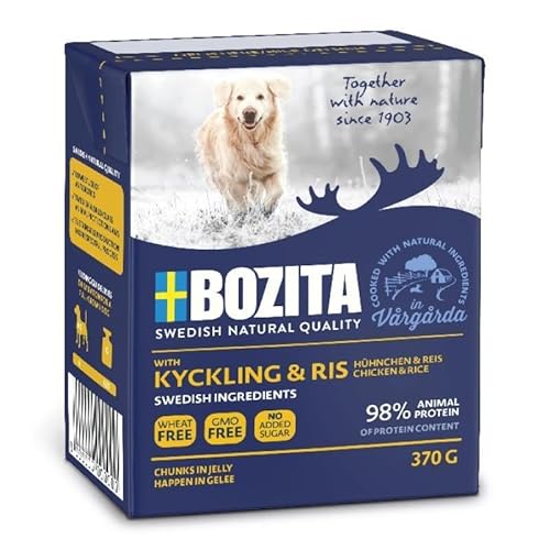 Bozita Happen in Gelee mit Huhn & Reis | 6 x 370 g von Bozita