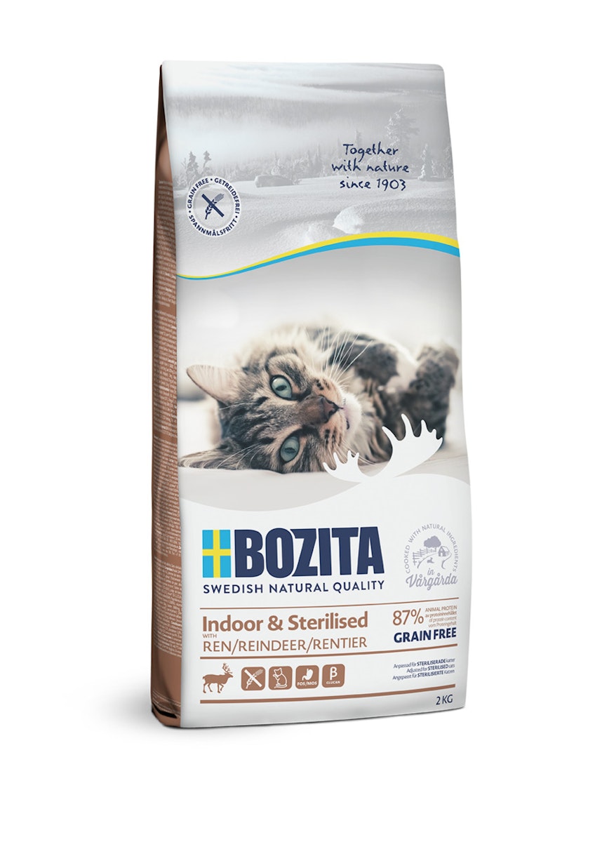 Bozita Indoor & Sterilised Grain Free Reindeer Katzentrockenfutter von Bozita