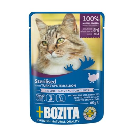 Bozita Katzenfutter, sterilisiert in Gelee mit Truthahn, 85 g, Marke: Bozita - EAN: 7300330036476 Bozita Katzenfutter, sterilisiert in Gelee mit Truthahn, 85 g, Marke: Bozita - EAN: 7300330036476 von Bozita