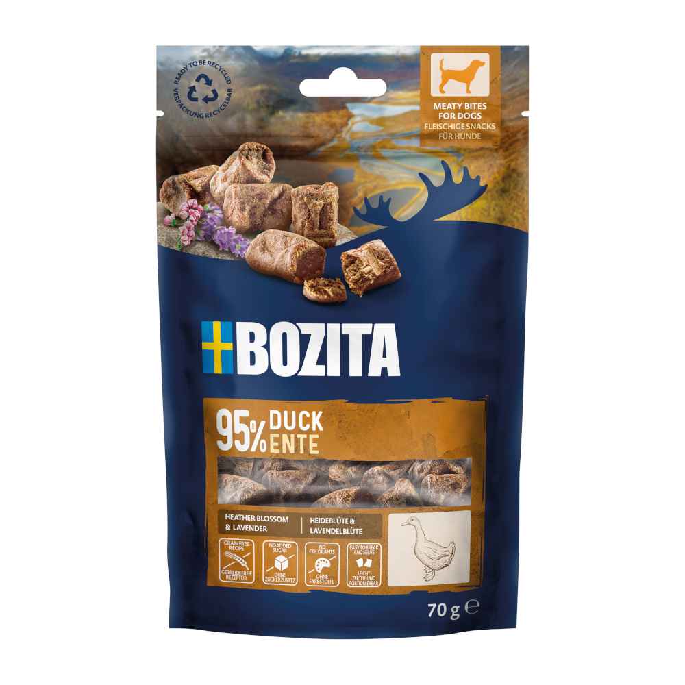 Bozita Meaty Bites - Sparpaket: mit Ente (2 x 70 g) von Bozita