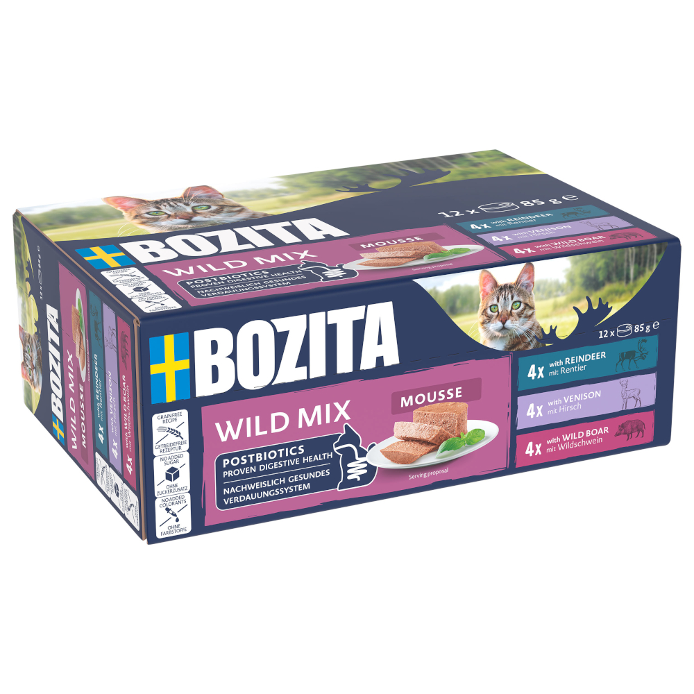 Bozita Mousse 12 x 85 g - Wild Mix Bozita Mousse 12 x 85 g - Wild Mix von Bozita