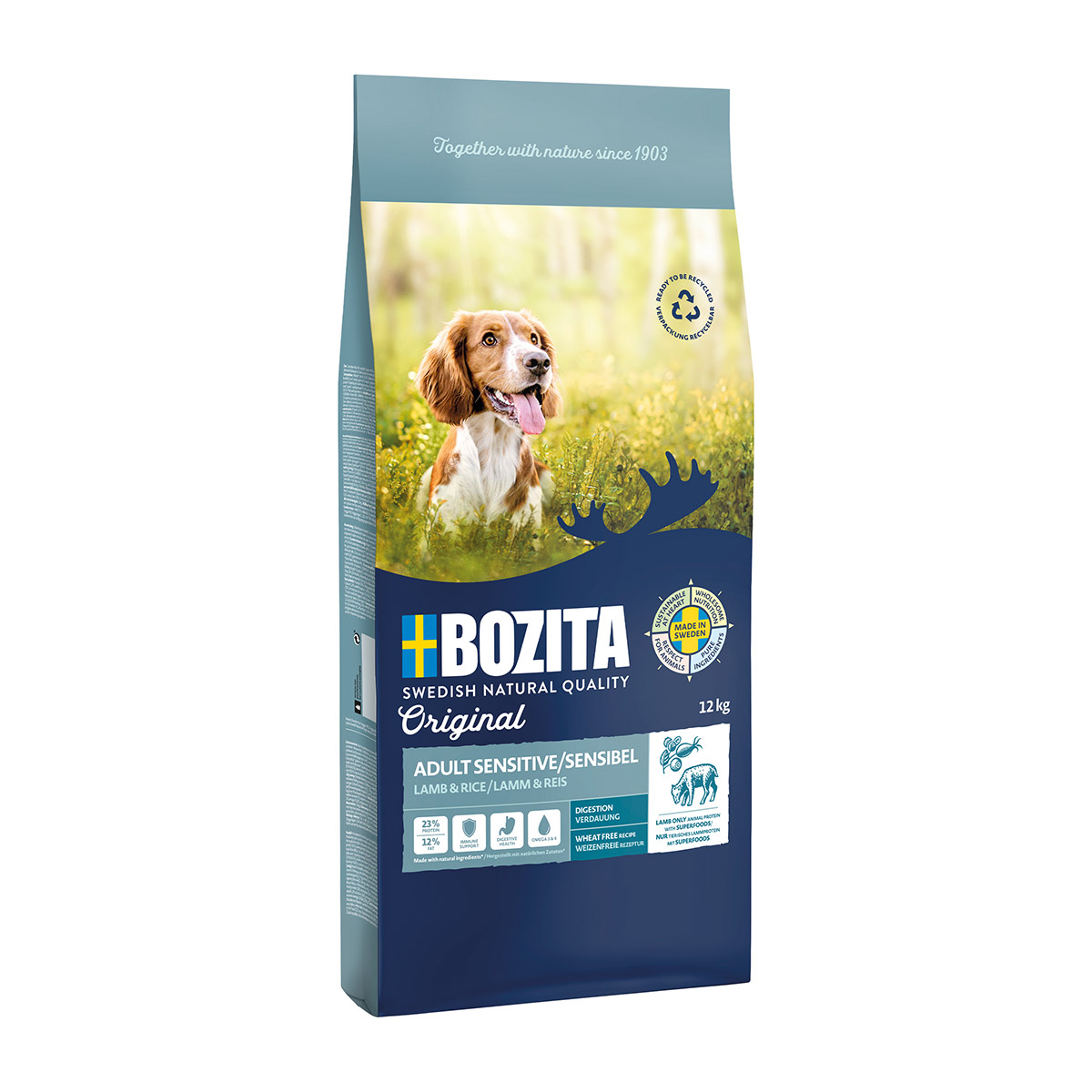 Bozita Original Adult Sensitive Digestion mit Lamm 12kg von Bozita