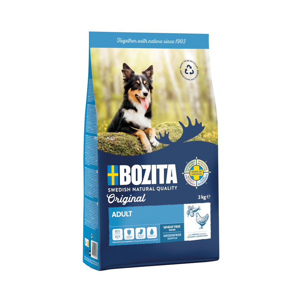 Bozita Original Adult mit Huhn - Weizenfrei  - Sparpaket: 2 x 3 kg von Bozita