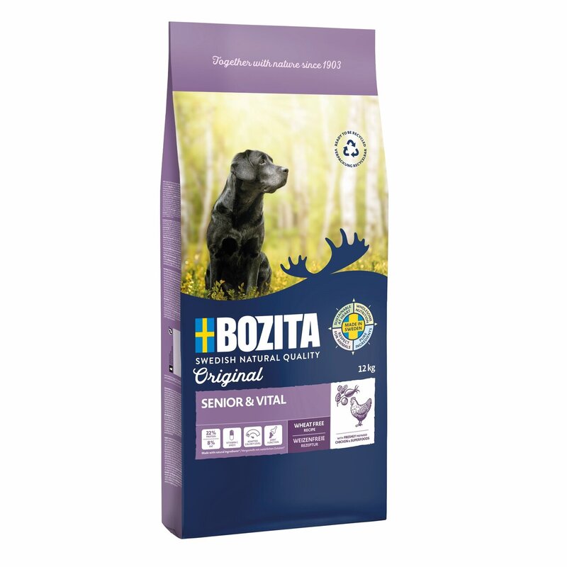 Bozita Original Senior Weizenfrei 12 kg (Verpackung... (14,32 € pro 1 kg) von Bozita