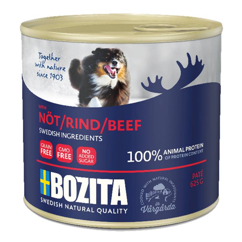 Sparpaket Bozita Paté 12 x 625 g -  mit Rind von Bozita