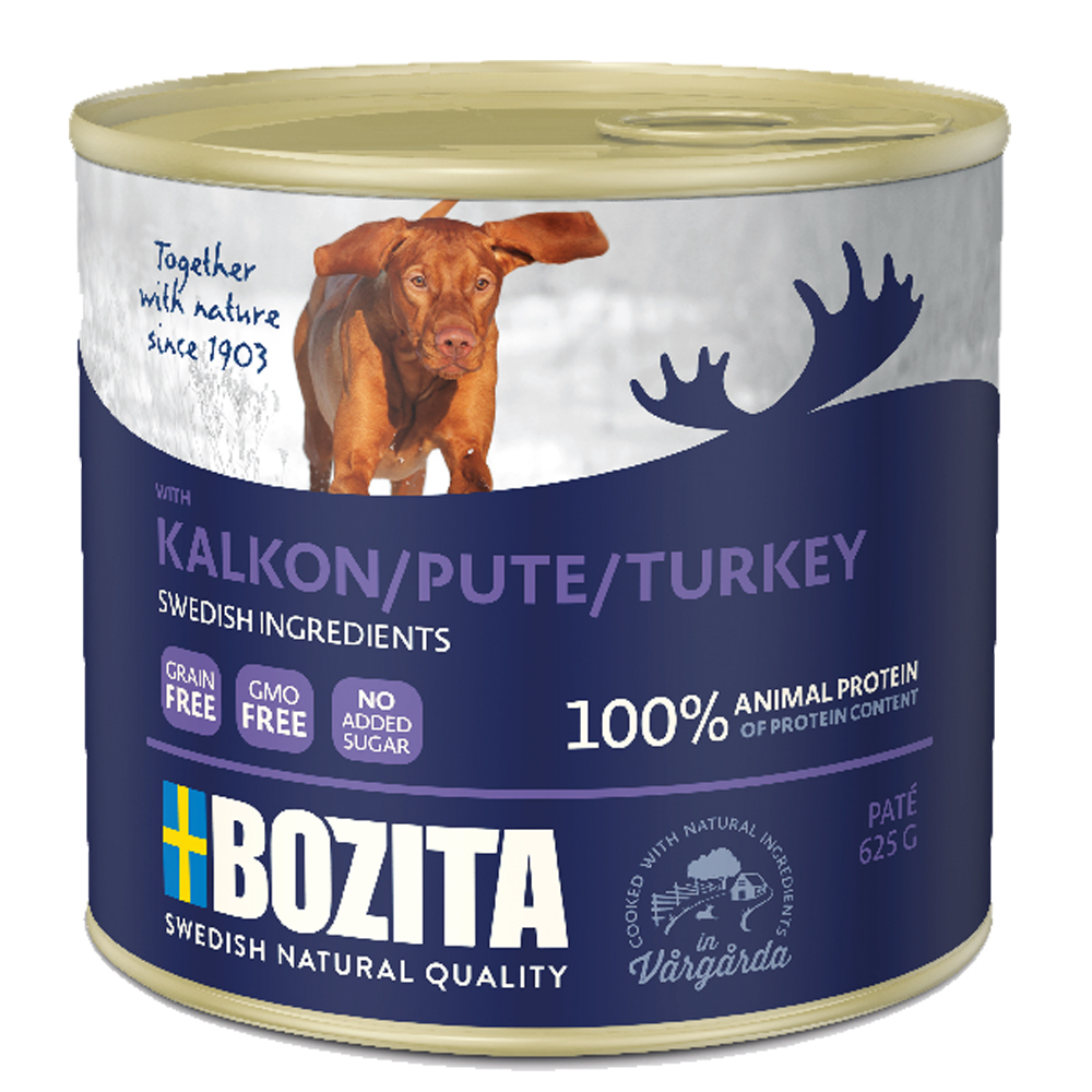 Bozita Paté Dose 6 x 625 g - mit Pute von Bozita