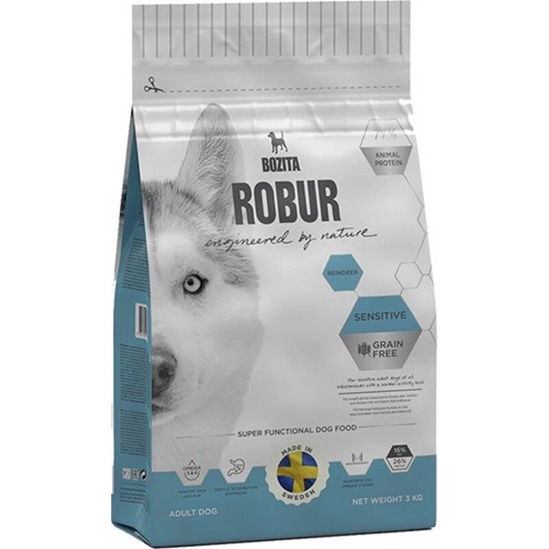 Bozita Robur Sensitive Grain Free Rentier 2 x 11,5 kg (5,61 € pro 1 kg) von Bozita