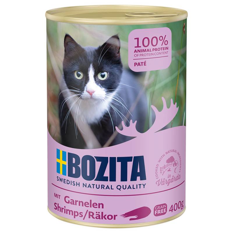 Sparpaket! 24 x 400 g Bozita - Garnelen Pate von Bozita