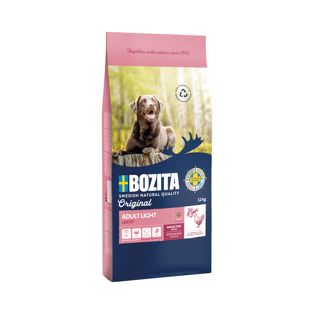 Sparpaket Bozita 2 x Großgebinde Original Adult Light - Weizenfrei (2 x 12 kg) von Bozita