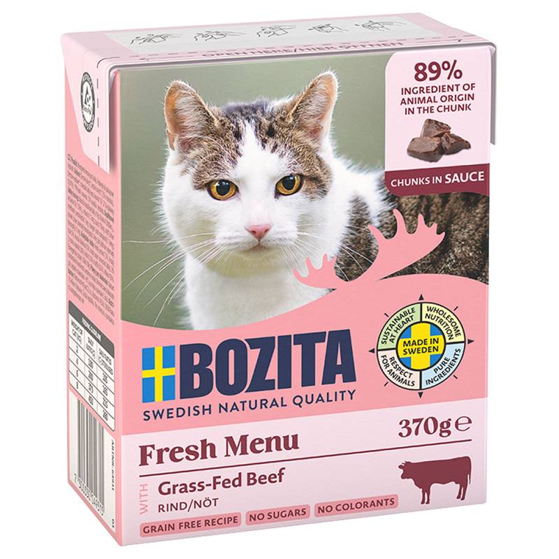 Sparpaket Bozita Tetra Häppchen 24 x 370 g - Soße: Rind von Bozita