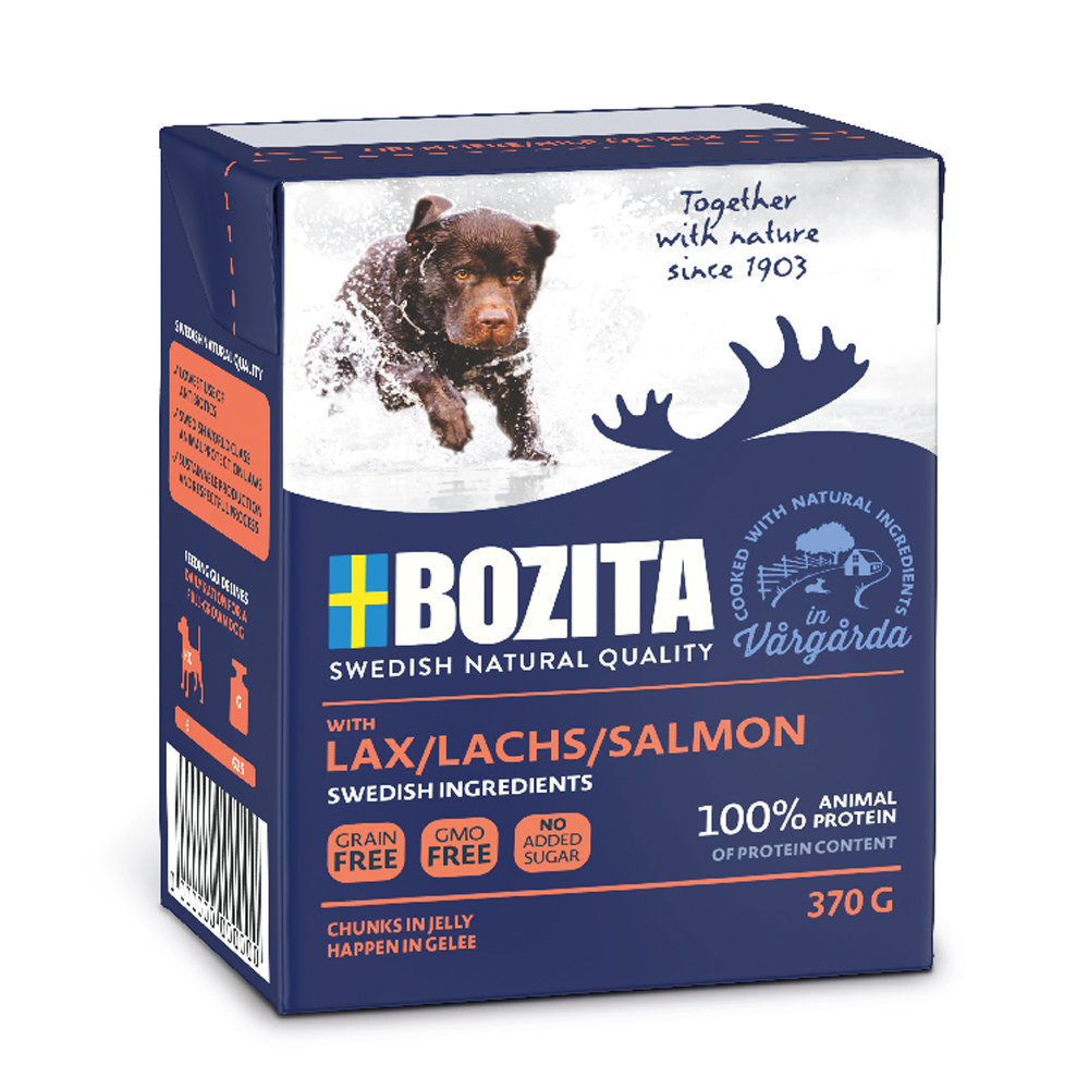 Sparpaket Bozita Häppchen in Gelee 24 x 370 g Lachs Sparpaket Bozita Häppchen in Gelee 24 x 370 g Lachs von Bozita