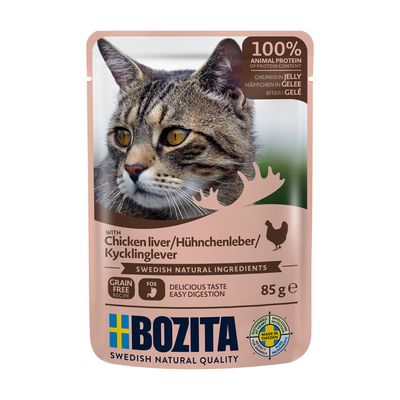 Sparpaket Bozita Häppchen in Gelee Pouch 24 x 85 g - Barsch Sparpaket Bozita Häppchen in Gelee Pouch 24 x 85 g - Barsch von Bozita