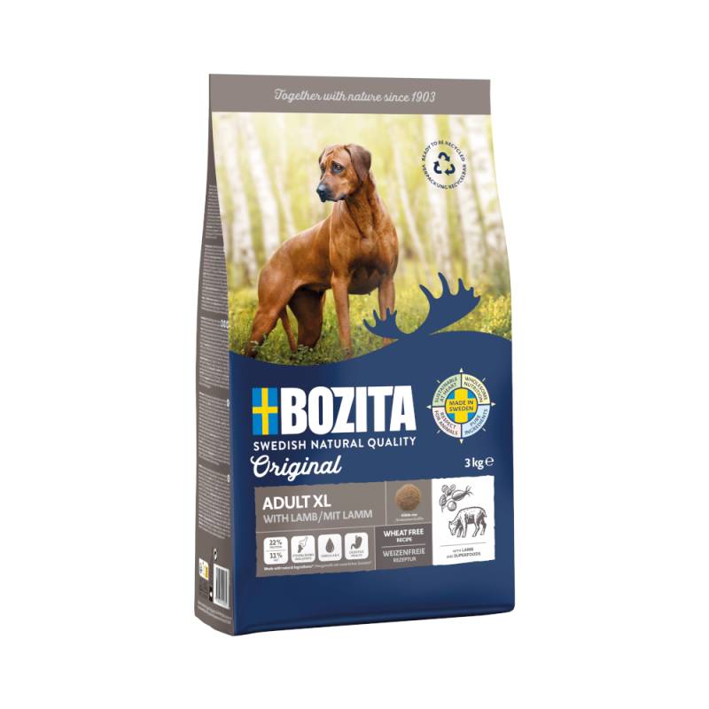 Sparpaket Bozita Original 2 x 3 kg - Adult XL mit Lamm von Bozita