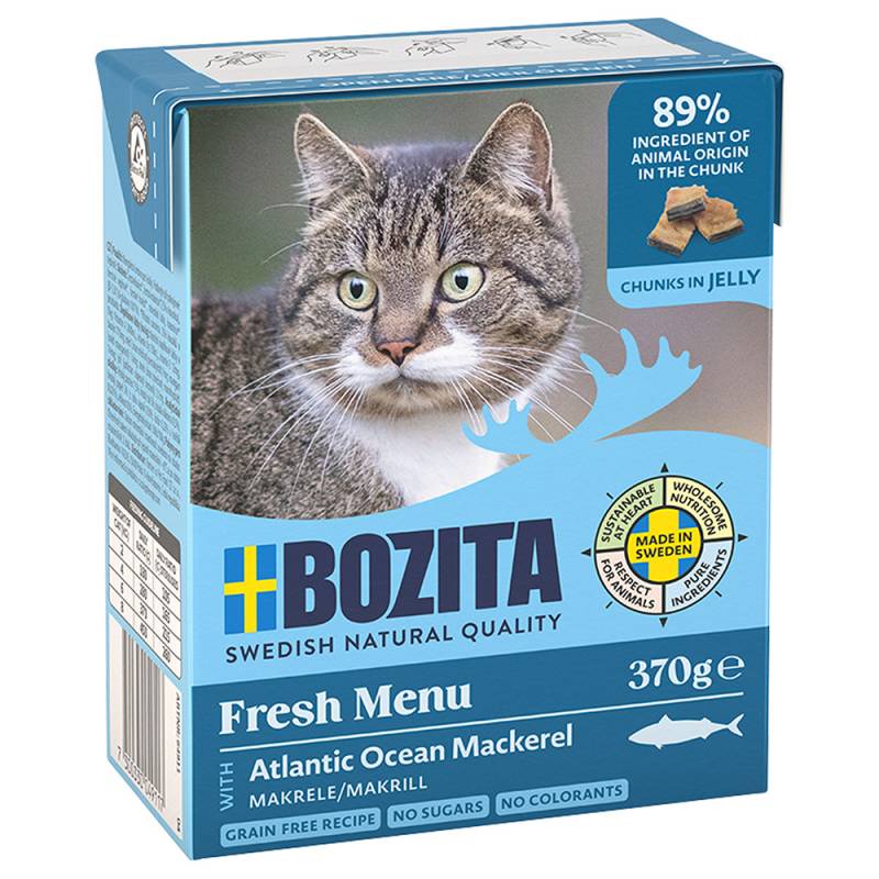 Sparpaket Bozita Tetra Häppchen 24 x 370 g - Gelee: Makrele von Bozita