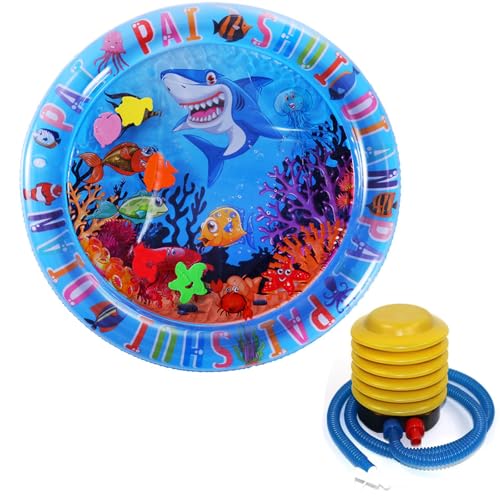 Cat Water Mat with Fish, Ocean Breeze Splashland for Cats Dogs, Water Mat for Cats (#1) von Bpoeee