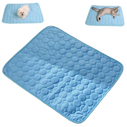 Cooling Mat for Cats, Washable Sleeping Pad for Dog&cat, Summer Outdoor Pet Cooling Mats, Portable Pets Self Cool Pad Blanket Ice Pad for Home and Outdoor (Dark Blue,X-Large) von Bpoeee