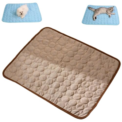 Cooling Mat for Cats, Washable Sleeping Pad for Dog&cat, Summer Outdoor Pet Cooling Mats, Portable Pets Self Cool Pad Blanket Ice Pad for Home and Outdoor (Dark Gray,X-Small) von Bpoeee