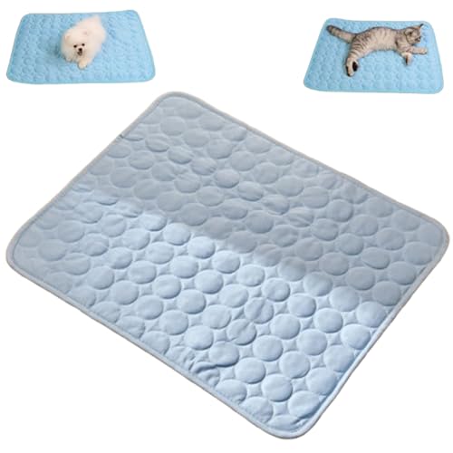 Cooling Mat for Cats, Washable Sleeping Pad for Dog&cat, Summer Outdoor Pet Cooling Mats, Portable Pets Self Cool Pad Blanket Ice Pad for Home and Outdoor (Light Blue,Small) von Bpoeee
