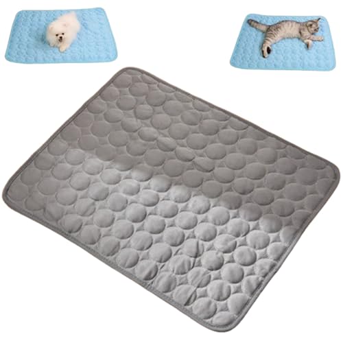 Cooling Mat for Cats, Washable Sleeping Pad for Dog&cat, Summer Outdoor Pet Cooling Mats, Portable Pets Self Cool Pad Blanket Ice Pad for Home and Outdoor (Light Gray,X-Small) von Bpoeee