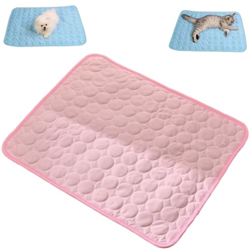Cooling Mat for Cats, Washable Sleeping Pad for Dog&cat, Summer Outdoor Pet Cooling Mats, Portable Pets Self Cool Pad Blanket Ice Pad for Home and Outdoor (Pink,X-Large) von Bpoeee
