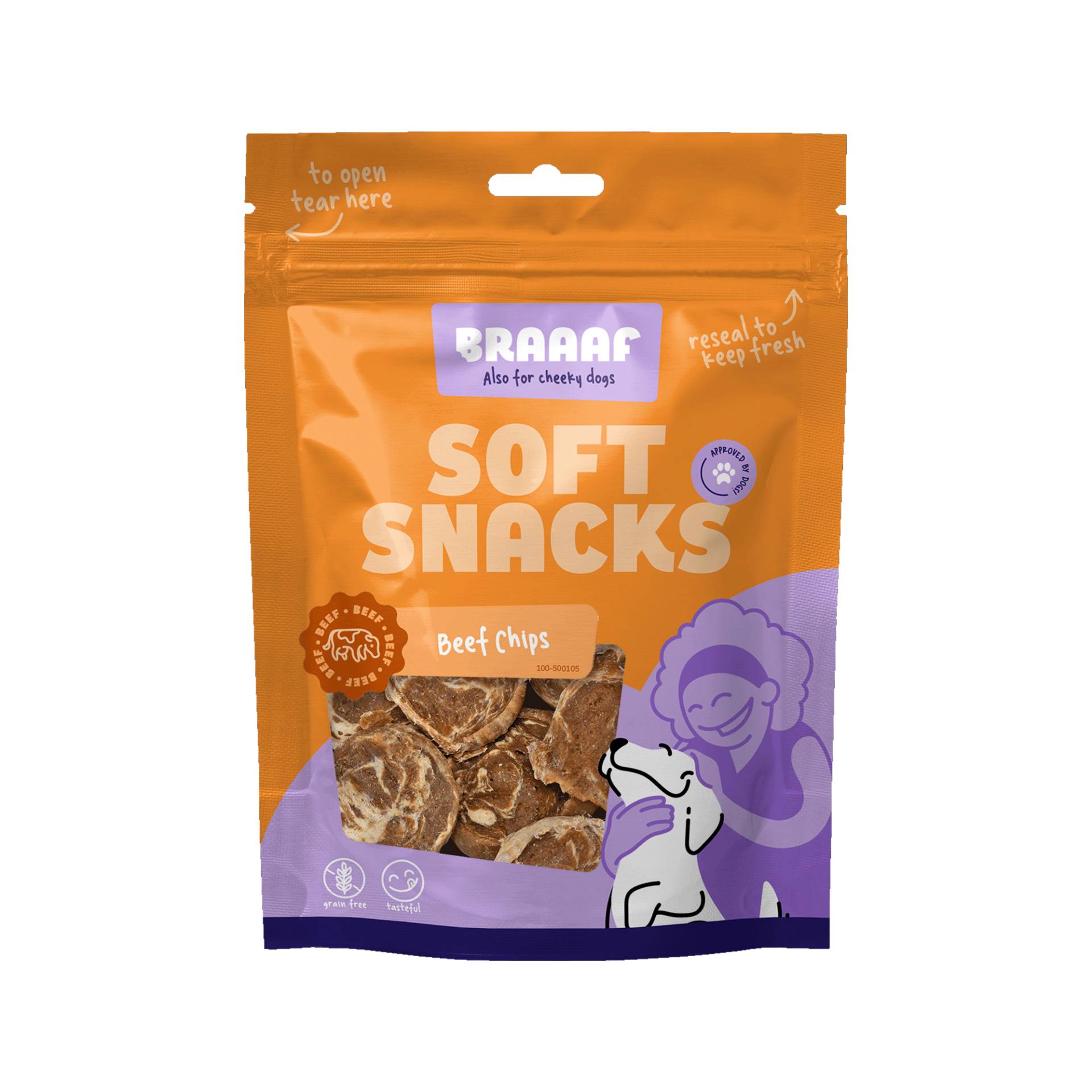 Braaaf Beef Steak Chips - Rind & Fisch - 85 g von Braaaf