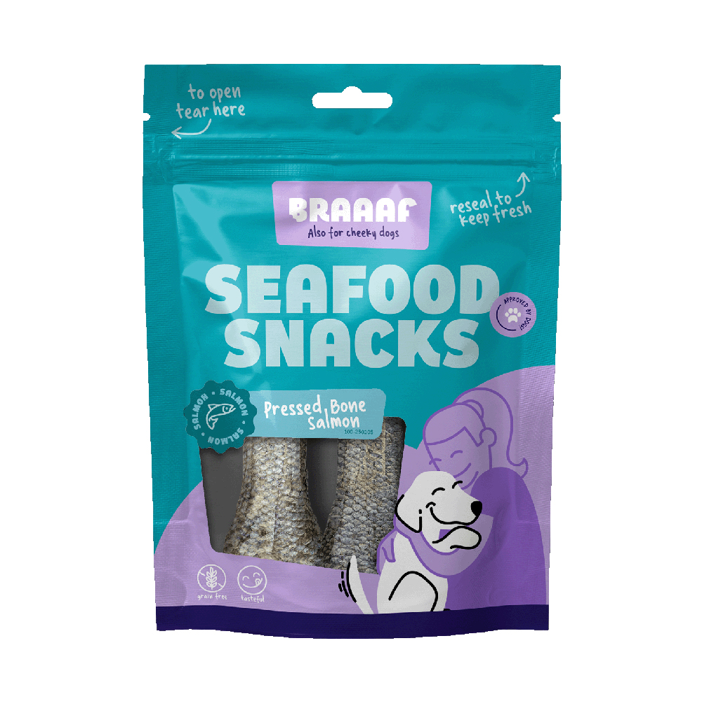 Braaaf Fisch Kauknochen - 12 cm (2 Stück) von Braaaf