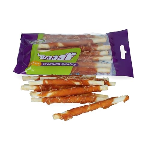 Braaaf Rollsticks Chicken Hundefutter Trockenfutter 12 cm von Braaaf