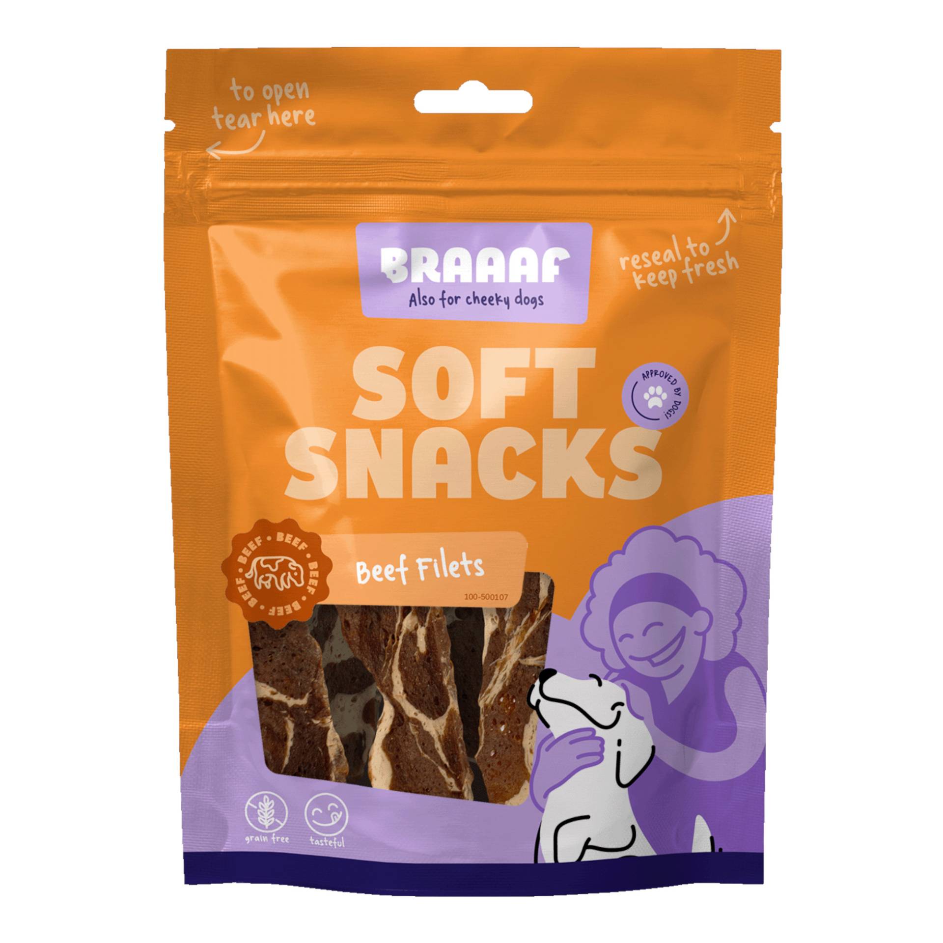 Braaaf Soft Snacks mit Rinderfilets - 80 g Braaaf Soft Snacks mit Rinderfilets - 80 g von Braaaf