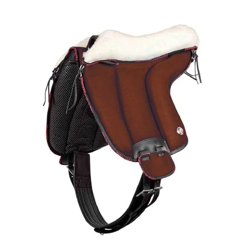 Bareback Reitpad UNICA mit Wolle von Pioneer - super Soft - Made in Italy - Farbe Braun, Gr. Full von Brama West