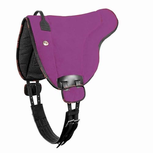 Brama West Bareback Reitpad UNICA Leder von Pioneer - super Soft - Made in Italy - Farbe Fuchsia, Gr. Pony von Brama West