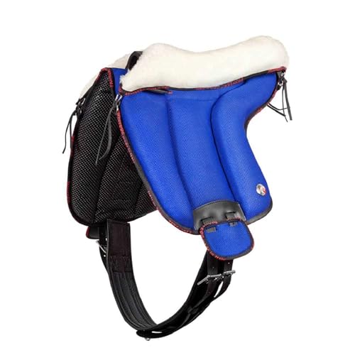 Brama West Bareback Reitpad UNICA mit Wolle von Pioneer - super Soft - Made in Italy - Farbe Blau, Gr. Full von Brama West