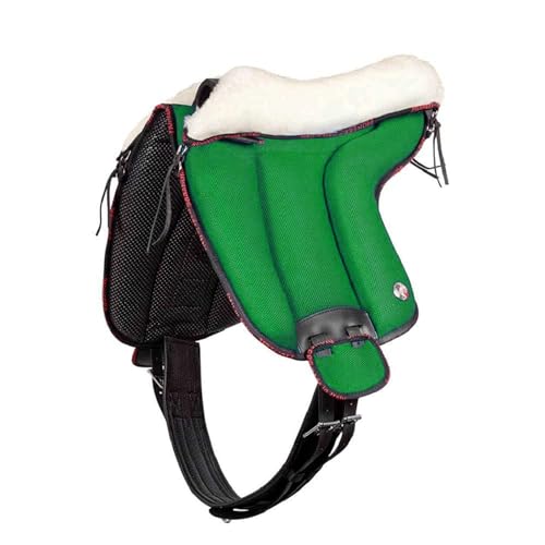 Brama West Bareback Reitpad UNICA mit Wolle von Pioneer - super Soft - Made in Italy - Farbe Grün, Gr. Full von Brama West