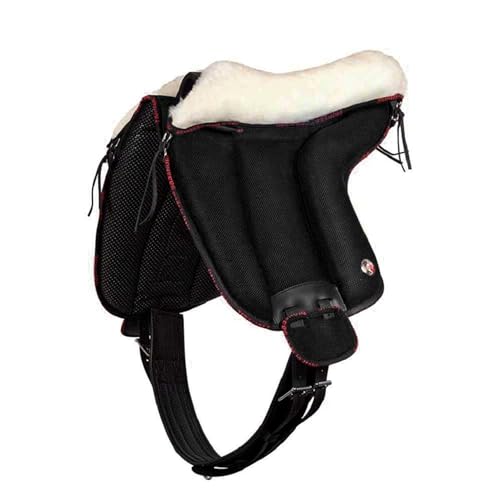 Brama West Bareback Reitpad UNICA mit Wolle von Pioneer - super Soft - Made in Italy - Farbe Schwarz, Gr. Full von Brama West