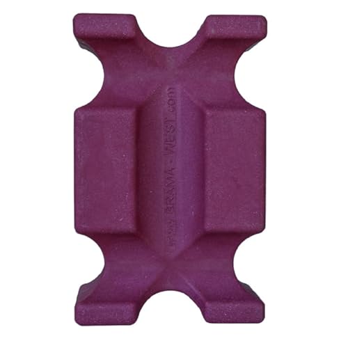 Brama West Cavaletti Block Pferd Maxi 61 x 38 x 22cm - Hindernisblock Jumpingblock (Lila) von Brama West
