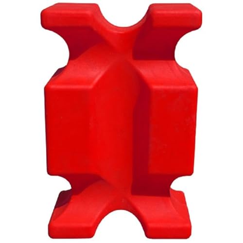 Brama West Cavaletti Block Pferd Maxi 61 x 38 x 22cm - Hindernisblock Jumpingblock (Rot) von Brama West