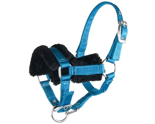 Brama West Fohlenhalfter mit Kunstfell Nylonhalfter Verstellbar - Blau - Größe MW2 Brama West Fohlenhalfter mit Kunstfell Nylonhalfter Verstellbar - Blau - Größe MW2 von Brama West