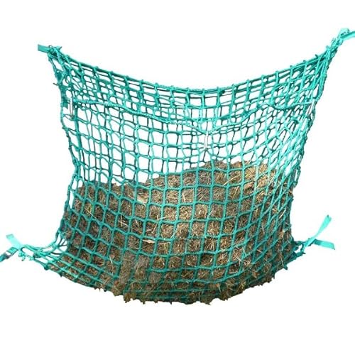 Brama West Heunetz für Pferde - mit 4 Schnellverschlüssen - Heutasche für Verlängerung der Fresszeiten & Verminderung des Heuverlustes - 2m x 0,90m - für 20kg Heu - Maschenweite 4,5cm - Grün Brama West Heunetz für Pferde - mit 4 Schnellverschlüssen - Heutasche für Verlängerung der Fresszeiten & Verminderung des Heuverlustes - 2m x 0,90m - für 20kg Heu - Maschenweite 4,5cm - Grün von Brama West