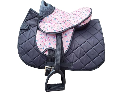 Brama West Kinder Shetty Sattel Set „My Little Pony“ | Sattel für Shetty Pony Holzpferd | mit Satteldecke, Sattelgurt, Steigbügel & Steigbügelriemen | Decke Schwarz/Sattel Flower Brama West Kinder Shetty Sattel Set „My Little Pony“ | Sattel für Shetty Pony Holzpferd | mit Satteldecke, Sattelgurt, Steigbügel & Steigbügelriemen | Decke Schwarz/Sattel Flower von Brama West
