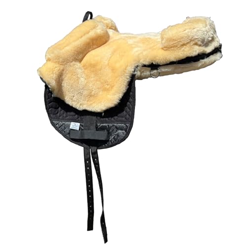 Brama West Lammfellsattel Reitsattel | 100 % Merino-Lammfell mit Baumwoll-Steppstoff | gepolstert mit Pauschen & Sattelkranz | abnehmbare Sitzfläche | mit D-Ringen & Gurtstrupfen – Natur Brama West Lammfellsattel Reitsattel | 100 % Merino-Lammfell mit Baumwoll-Steppstoff | gepolstert mit Pauschen & Sattelkranz | abnehmbare Sitzfläche | mit D-Ringen & Gurtstrupfen – Natur von Brama West