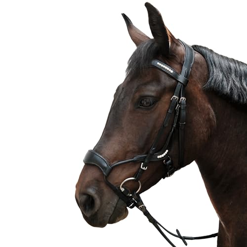 Brama West Ledertrense Flying Horse - anatomisch - für das sensibelste Pferd geeignet - schwarz - Gr. Full von Brama West