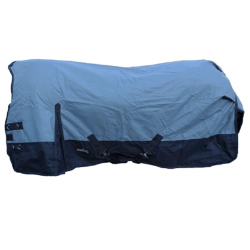 Brama-West Outdoordecke Pferd Riders King mit High Neck - 600 D/100g - Wasserdicht - Blau - Gr. 115 von Brama West