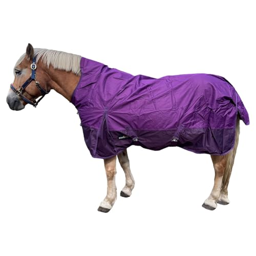Brama-West Outdoordecke Pferd Riders King mit High Neck & Fleece Futter - 600D - Wasserdicht - Lila (135) von Brama West