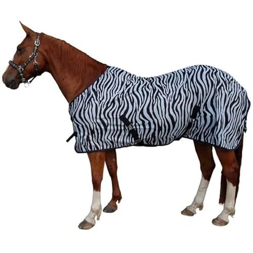 Brama-West Pferde Fliegendecke mit Kreutzgurt Zebra Pferdedecke Schutz vor Insekten - schwarz/weiß, Gr. 115 Brama-West Pferde Fliegendecke mit Kreutzgurt Zebra Pferdedecke Schutz vor Insekten - schwarz/weiß, Gr. 115 von Brama West
