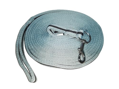 Brama West Softlonge Pferd - Longierleine mit Handschlaufe und Karabiner - ca. 8m - Grau von Brama West